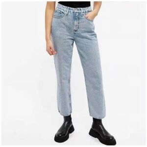 Good American Good 90’s Duster Crop Straight Leg Jeans Size 12 / 31